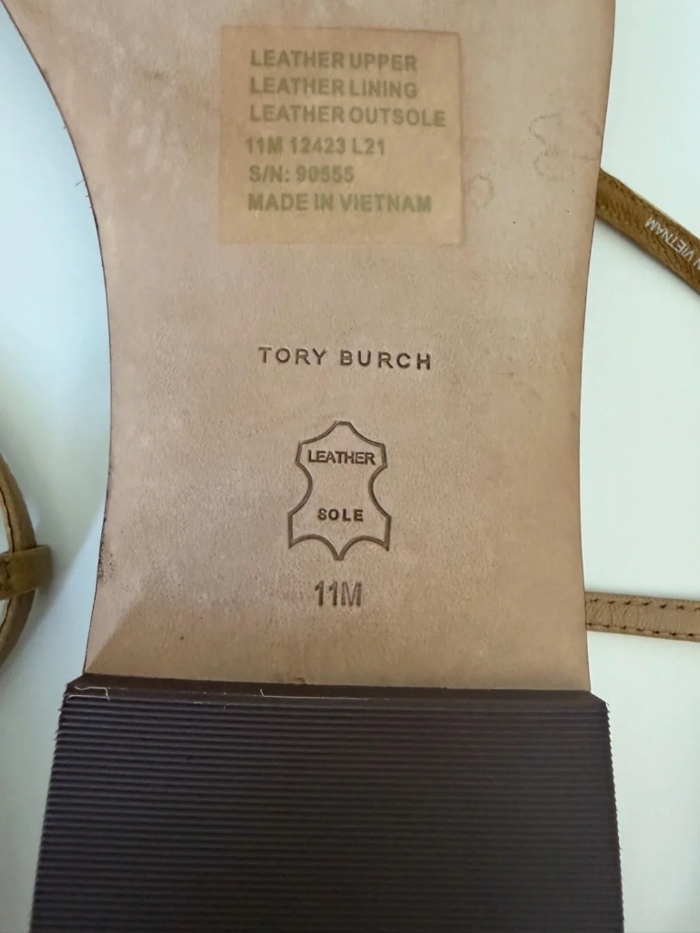 Tory Burch Capri Logo Sandals | Size 11